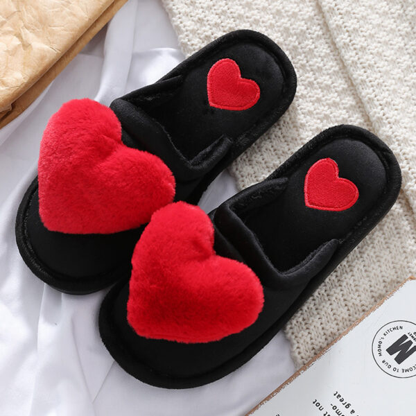 Cute Love Slipper Winter Warm Fluffy Shoes Home Slippers For Valentine's Day – Bild 4