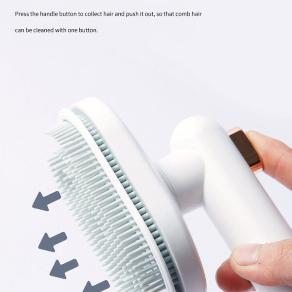 Pet Comb Cat Dog To Remove Floating Hair Pet Hair Brush Hair Removal Artifact Pet Grooming Brush Supplies Self Cleaning Comb Pet Products – Bild 6