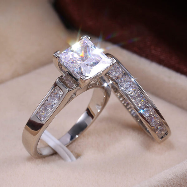 Fashion Temperament Couple Zircon Ring – Bild 7