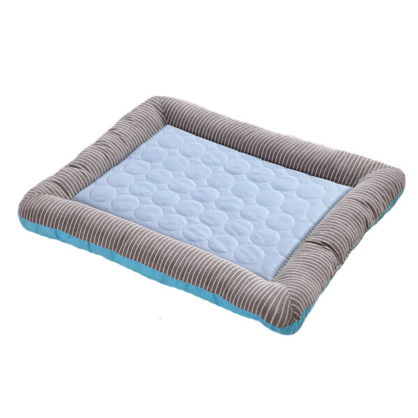 Pet Cooling Pad Bed For Dogs Cats Puppy Kitten Cool Mat Pet Blanket Ice Silk Material Soft For Summer Sleeping  Blue Breathable – Bild 6