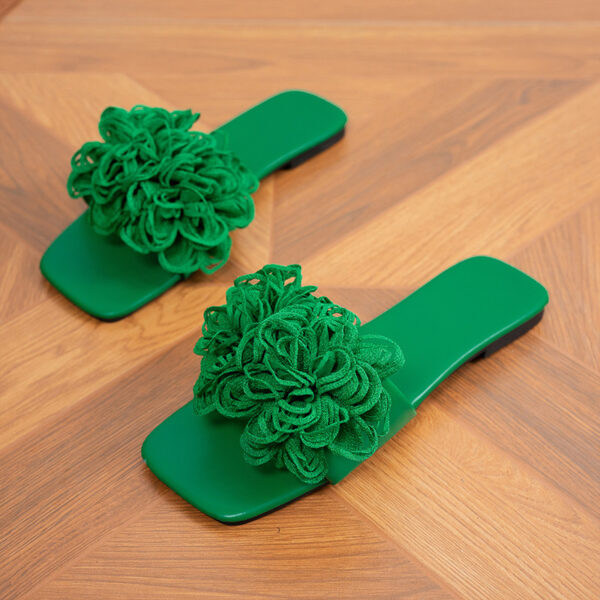 New Fashion All-match Flower Flat Slippers – Bild 4