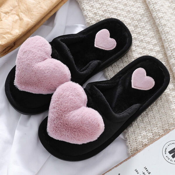 Cute Love Slipper Winter Warm Fluffy Shoes Home Slippers For Valentine's Day – Bild 8