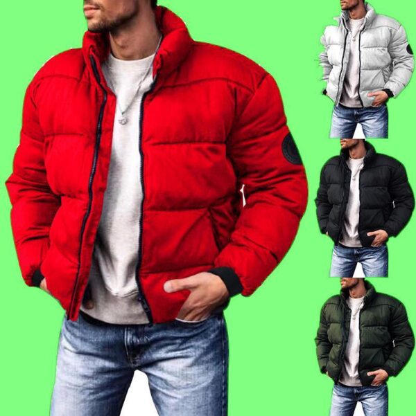 Coat Stand-up Collar Downcotton-padded Jacket Thickened Men's Cotton Jacket – Bild 4