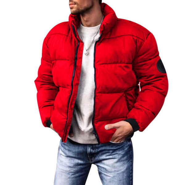 Coat Stand-up Collar Downcotton-padded Jacket Thickened Men's Cotton Jacket – Bild 3