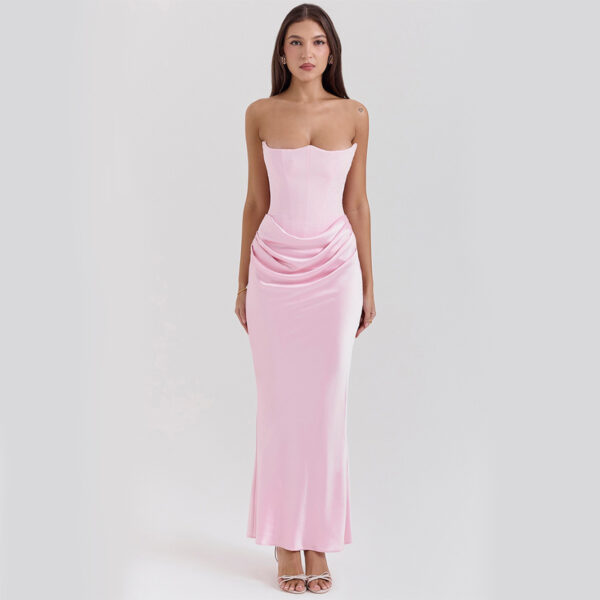 Slim Tube Top Long Dress Sexy Fashion Bandeau Backless Party Evening Dresses For Women Clothing – Bild 8