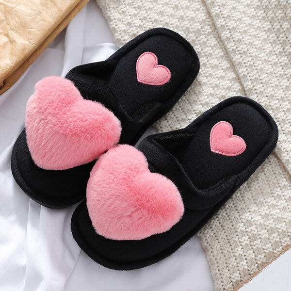 Cute Love Slipper Winter Warm Fluffy Shoes Home Slippers For Valentine's Day – Bild 9