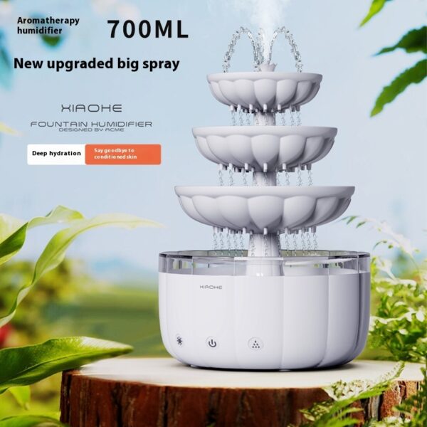 Fountain Water Drop Humidifier Home Office Aroma Diffuser – Bild 7