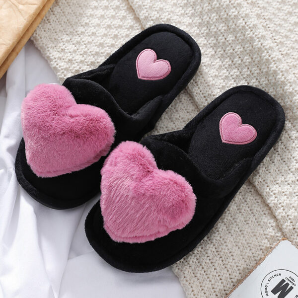 Cute Love Slipper Winter Warm Fluffy Shoes Home Slippers For Valentine's Day – Bild 2