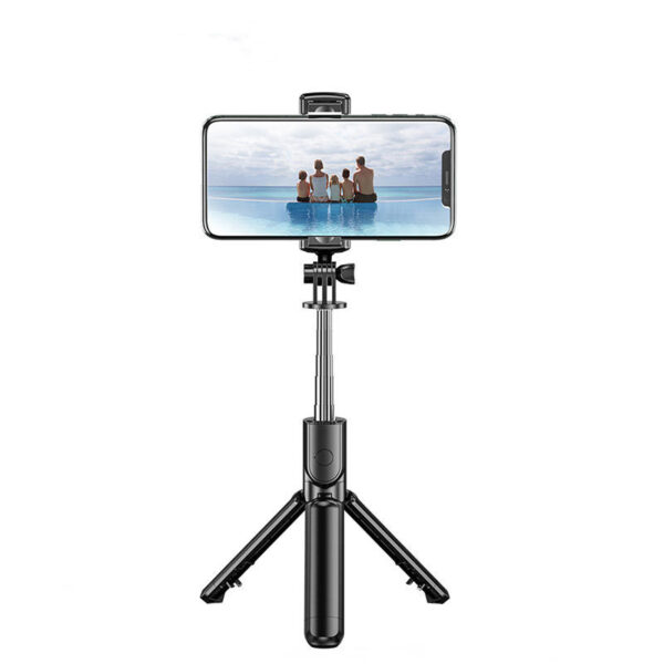 Compatible with Apple, Bluetooth Selfie Stick Mobile Remote Control Tripod – Bild 5