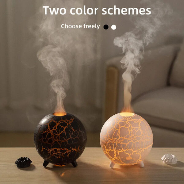 Creative Planet Colorful Atmosphere Lamp USB Humidifier 200ML Water Tank Can Add Essential Oil Household Mini Aroma Diffuser – Bild 9