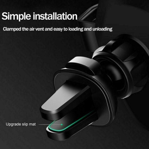 10W QI Wireless Fast Car Charger Mount Holder Stand Automatic Clamping Charging – Bild 9