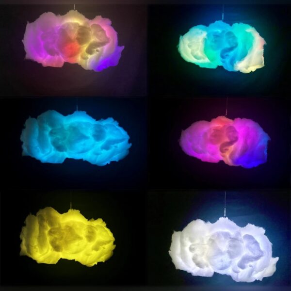 USB Cloud Light APP Control Music Synchronization 3D RGBIC Ambient Light Lightning Simulation Clouds Bedroom Room Light – Bild 7