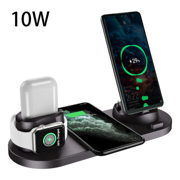 Wireless Charger For IPhone Fast Charger For Phone Fast Charging Pad For Phone Watch 6 In 1 Charging Dock Station – Bild 2