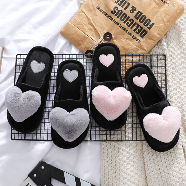 Cute Love Slipper Winter Warm Fluffy Shoes Home Slippers For Valentine's Day – Bild 6