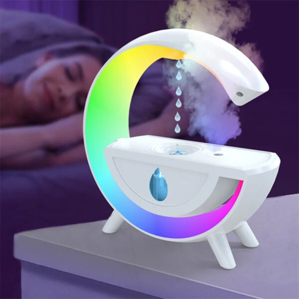 RGB Night Light Water Droplet Sprayer Anti-Gravity Air Humidifier 350ml Creative Home Office Mist Maker Diffuser Christmas Gift – Bild 6