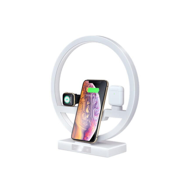 Fast Charging 4 in 1 Bedside Lamp Wireless Charger Bracket – Bild 9