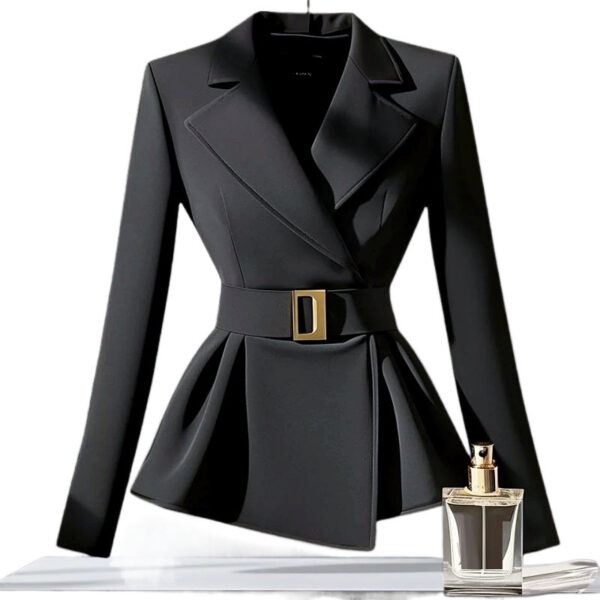 Black Suit Slim-fit Jacket Elegant Socialite Design Sense – Bild 5