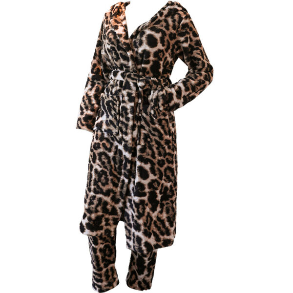 Winter Flannel Pajamas Women's Warm Thickened Robe – Bild 10