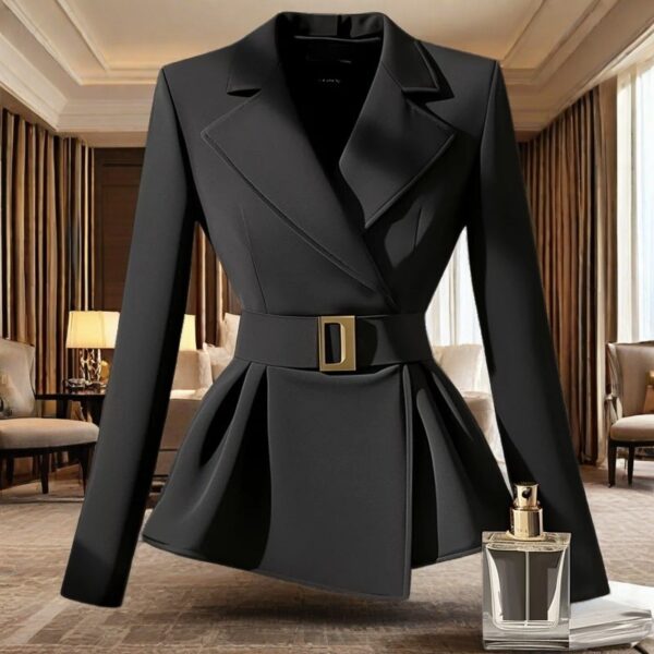 Black Suit Slim-fit Jacket Elegant Socialite Design Sense – Bild 6