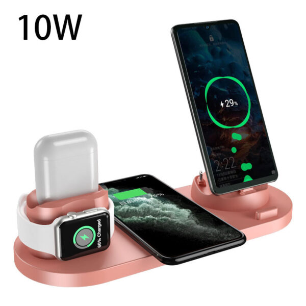 Wireless Charger For IPhone Fast Charger For Phone Fast Charging Pad For Phone Watch 6 In 1 Charging Dock Station – Bild 9