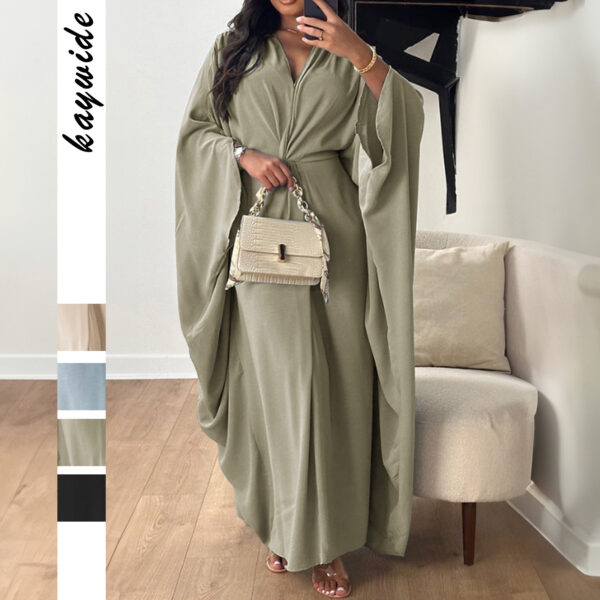 Loose And Elegant Batwing Sleeve Swing Dress Children – Bild 5